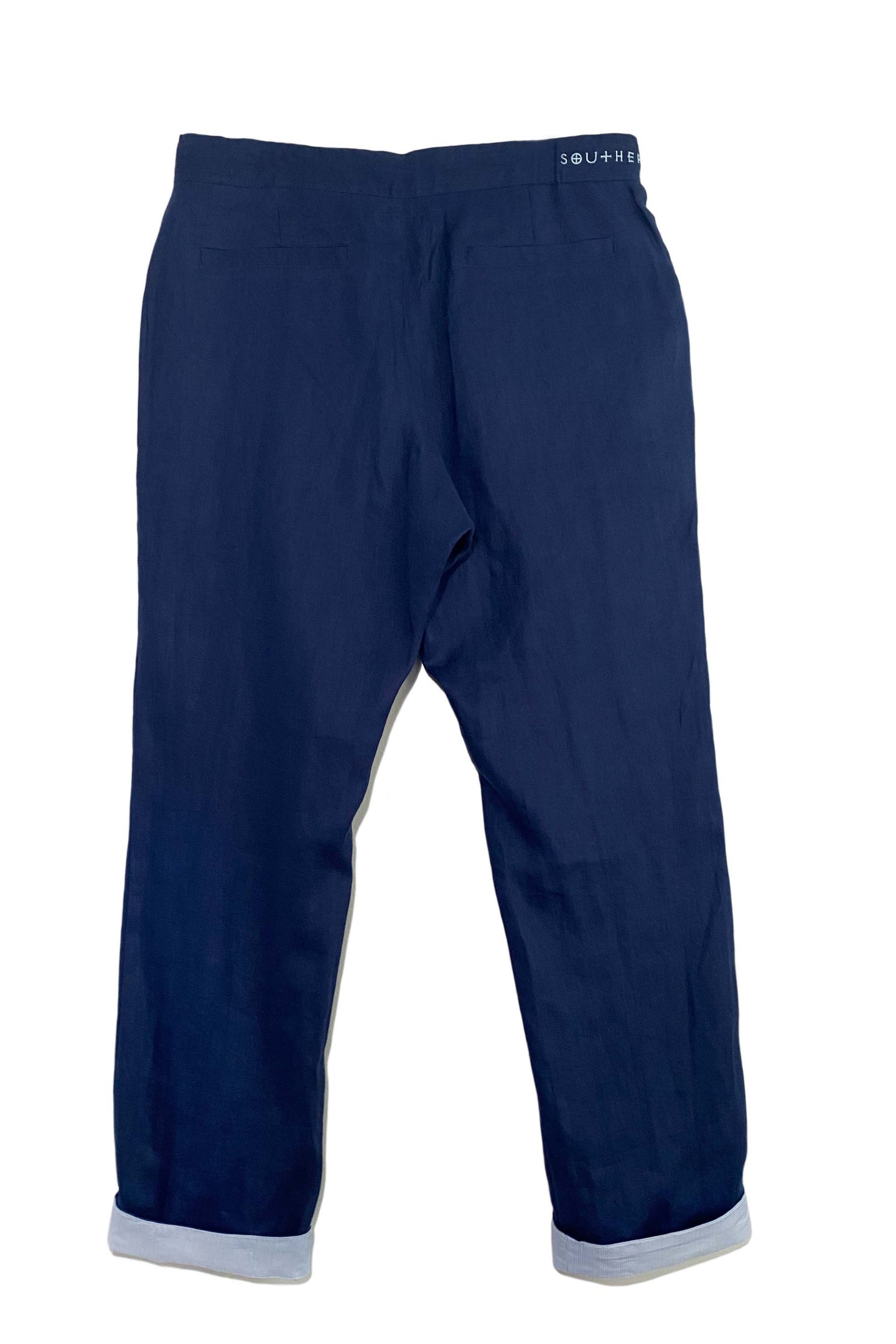 Pantalón con puños de lino | Marina Náutica
